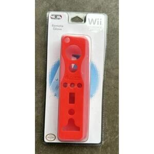 Official Nintendo Wii Controller Remote Glove Silicon Red NIB Free Shipping